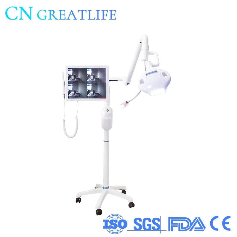 Dental Equipment 2 in 1 Led Teeth Whitening Accelerator 17 Inch All in One Oral Camera System Teeth Whitening Light Lamp
Dental Equipment 2 in 1 Led Teeth Whitening Accelerator 17 Inch All in One Oral Camera System Teeth Whitening Light Lamp