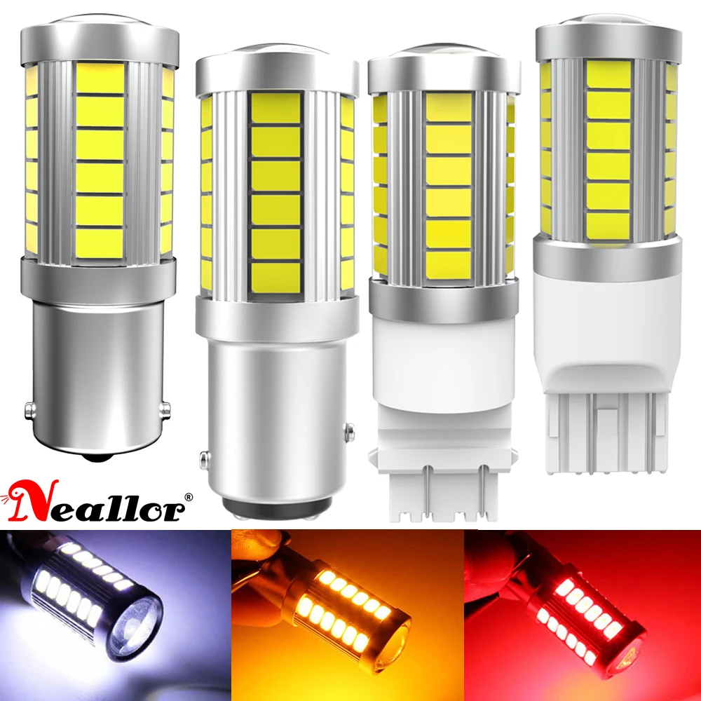 2Pcs 1157 1156 P21W LED Car Bulb P21/5W T20 7440 W21W W21/5W LED Turn Signal Lamp Tail Brake Reverse Parking Light DRL White Red
2Pcs 1157 1156 P21W LED Car Bulb P21/5W T20 7440 W21W W21/5W LED Turn Signal Lamp Tail Brake Reverse Parking Light DRL White Red