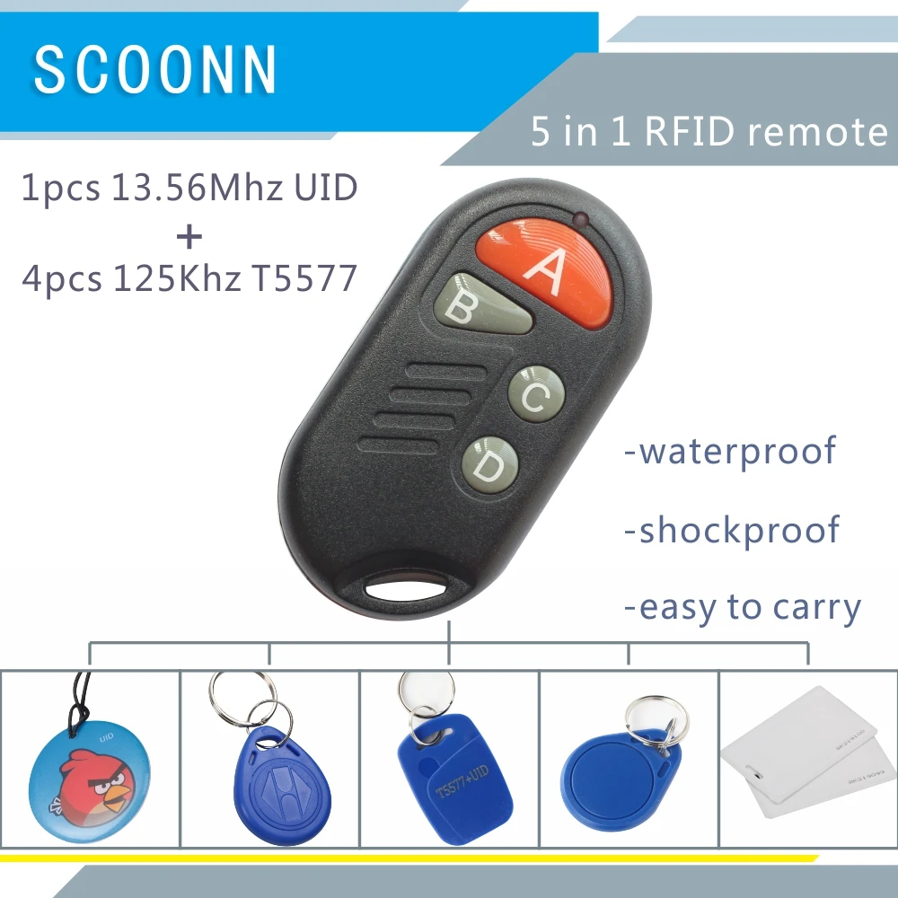 RFID многократный брелок 4 или 5 в 125 кГц T5577 EM записываемый IC 13 56 МГц M1k S50 UID сменный CUID