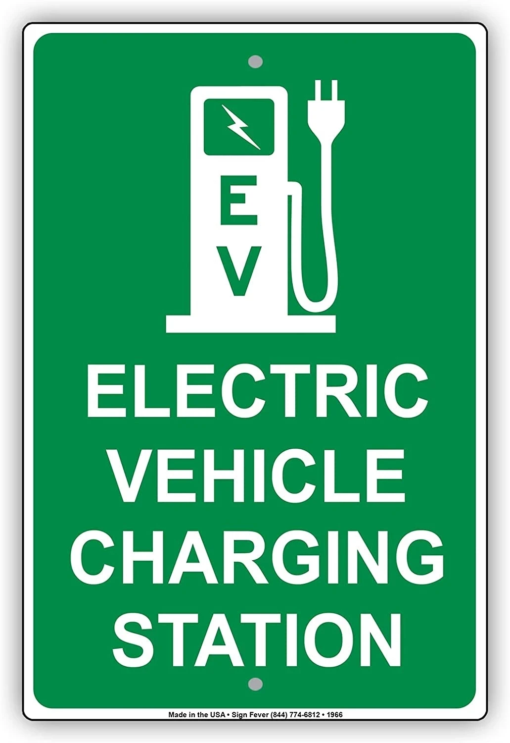 

Electric Vehicle Charging Station Metal Tin Sign Reserved Spot With Graphic Alert Caution Warning Aluminum Home Decoration