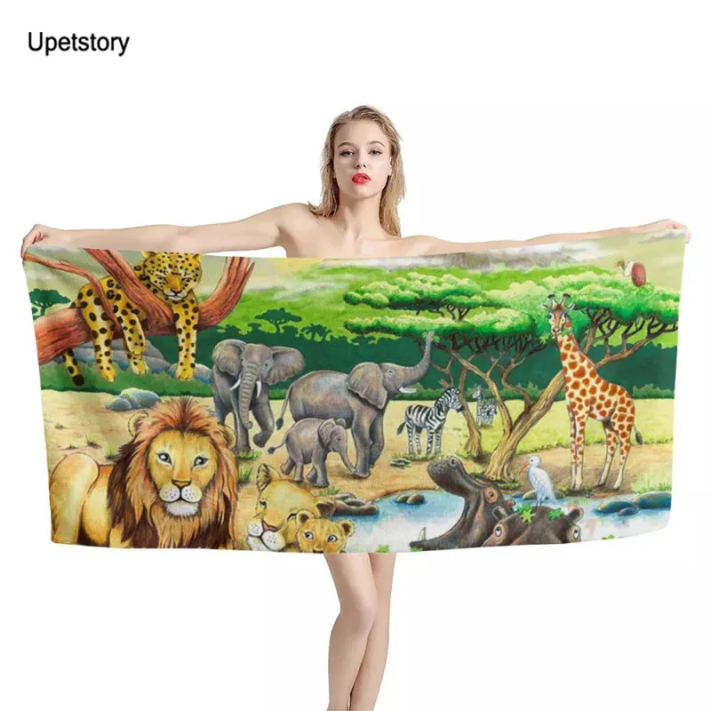 New Animals of the Savannah Print Bath Towel 3D Cartoon Microfibre Beach Shower Towel for Kids Adults Fleece Throw Blanket
New Animals of the Savannah Print Bath Towel 3D Cartoon Microfibre Beach Shower Towel for Kids Adults Fleece Throw Blanket