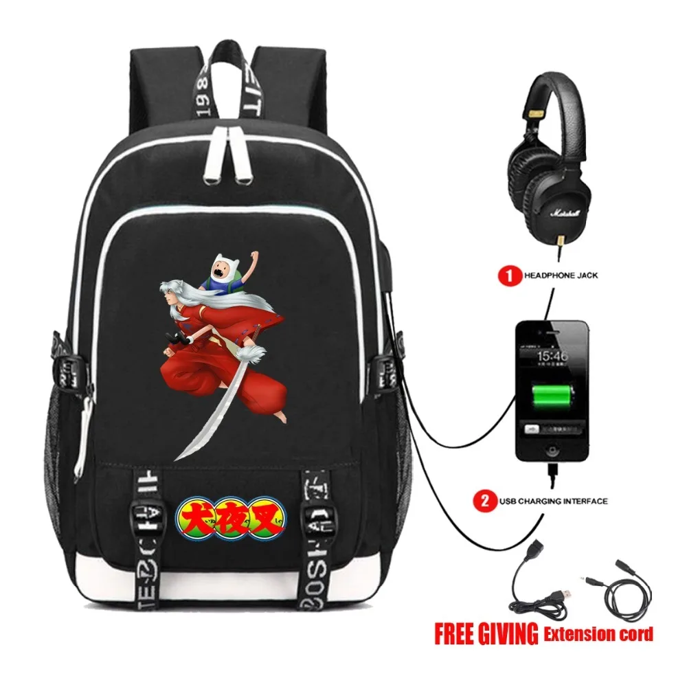 USB Charging Headphone Jack School book Bags Women Men Laptop Travel Backpack for anime Inuyasha Multifunction Backpack 5 style
USB Charging Headphone Jack School book Bags Women Men Laptop Travel Backpack for anime Inuyasha Multifunction Backpack 5 style