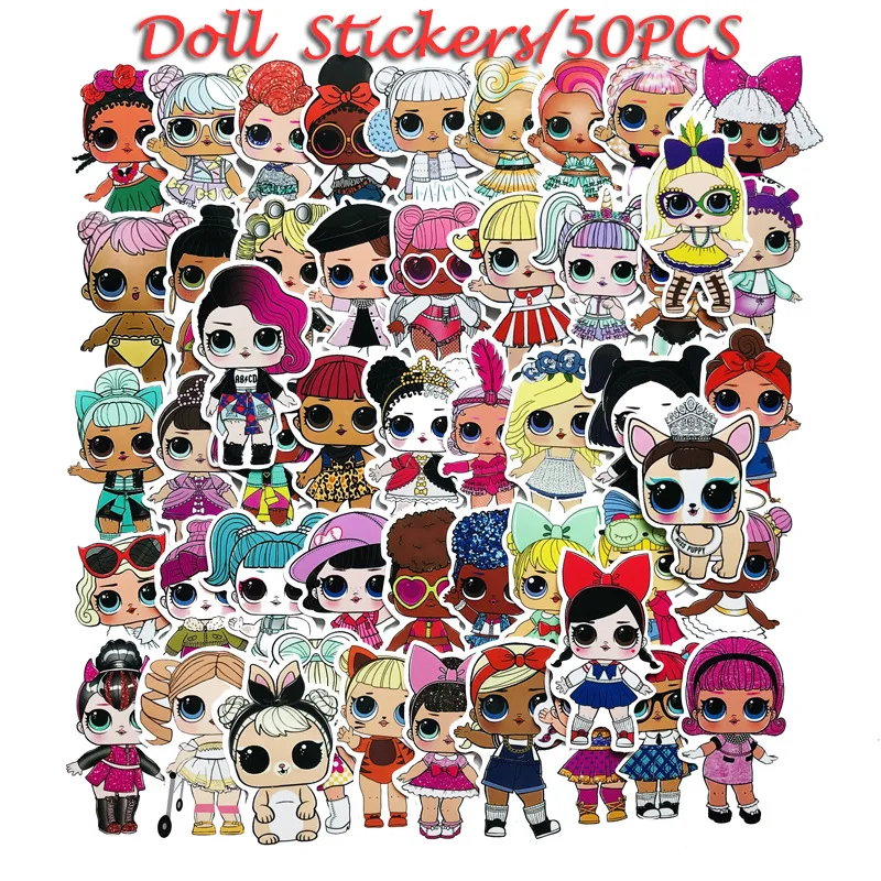 50pcs/set LOL Surprise Cartoon Stickers Original 4-8cm Lol Surprise Doll Stickers Skateboard LOL Doll Sticker For Laptop Sticker
50pcs/set LOL Surprise Cartoon Stickers Original 4-8cm Lol Surprise Doll Stickers Skateboard LOL Doll Sticker For Laptop Sticker