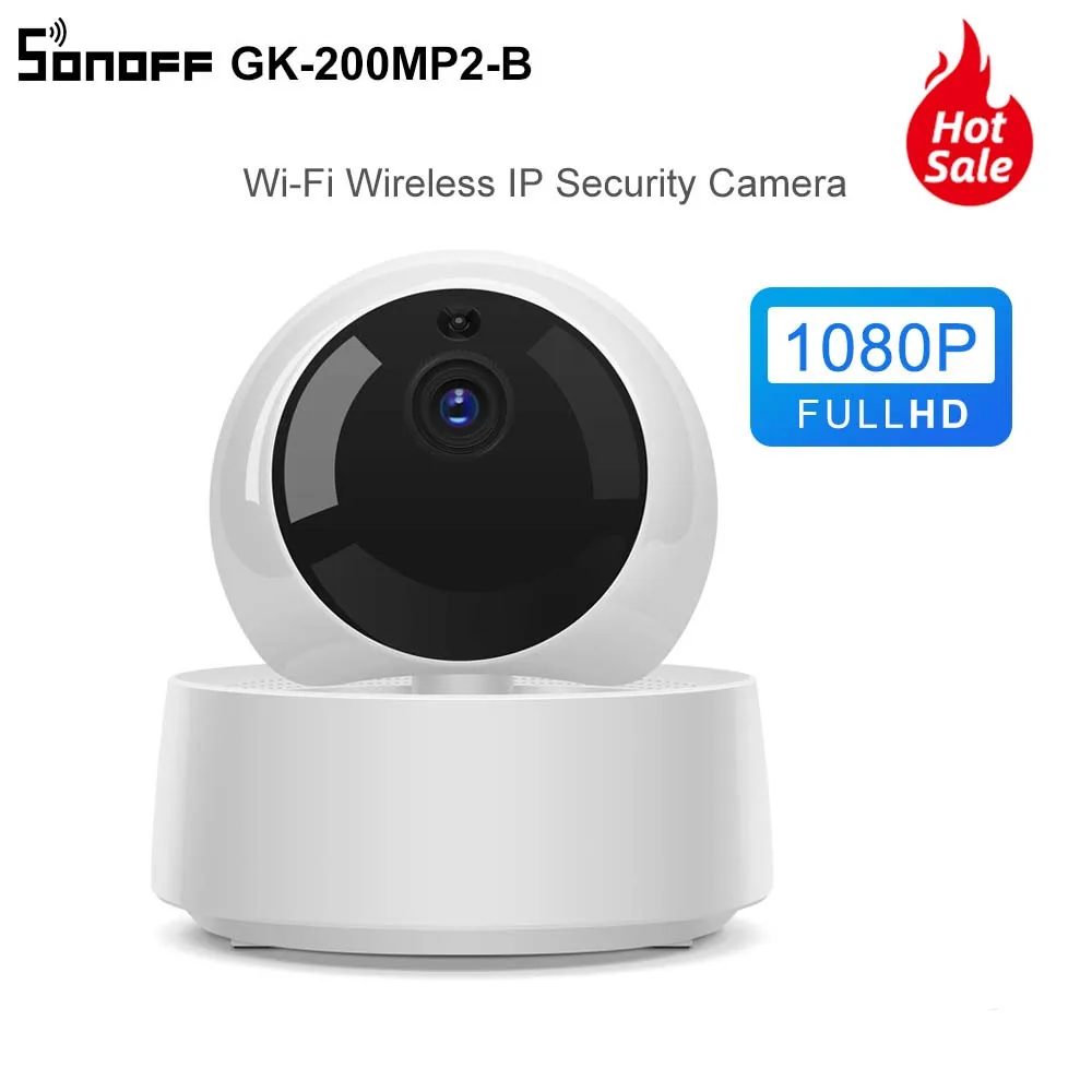 Sonoff GK-200MP2-B 1080P HD Wireless WiFi APP Control IP Security Camera Motion Detective 360° Viewing Activity Alert
Sonoff GK-200MP2-B 1080P HD Wireless WiFi APP Control IP Security Camera Motion Detective 360° Viewing Activity Alert