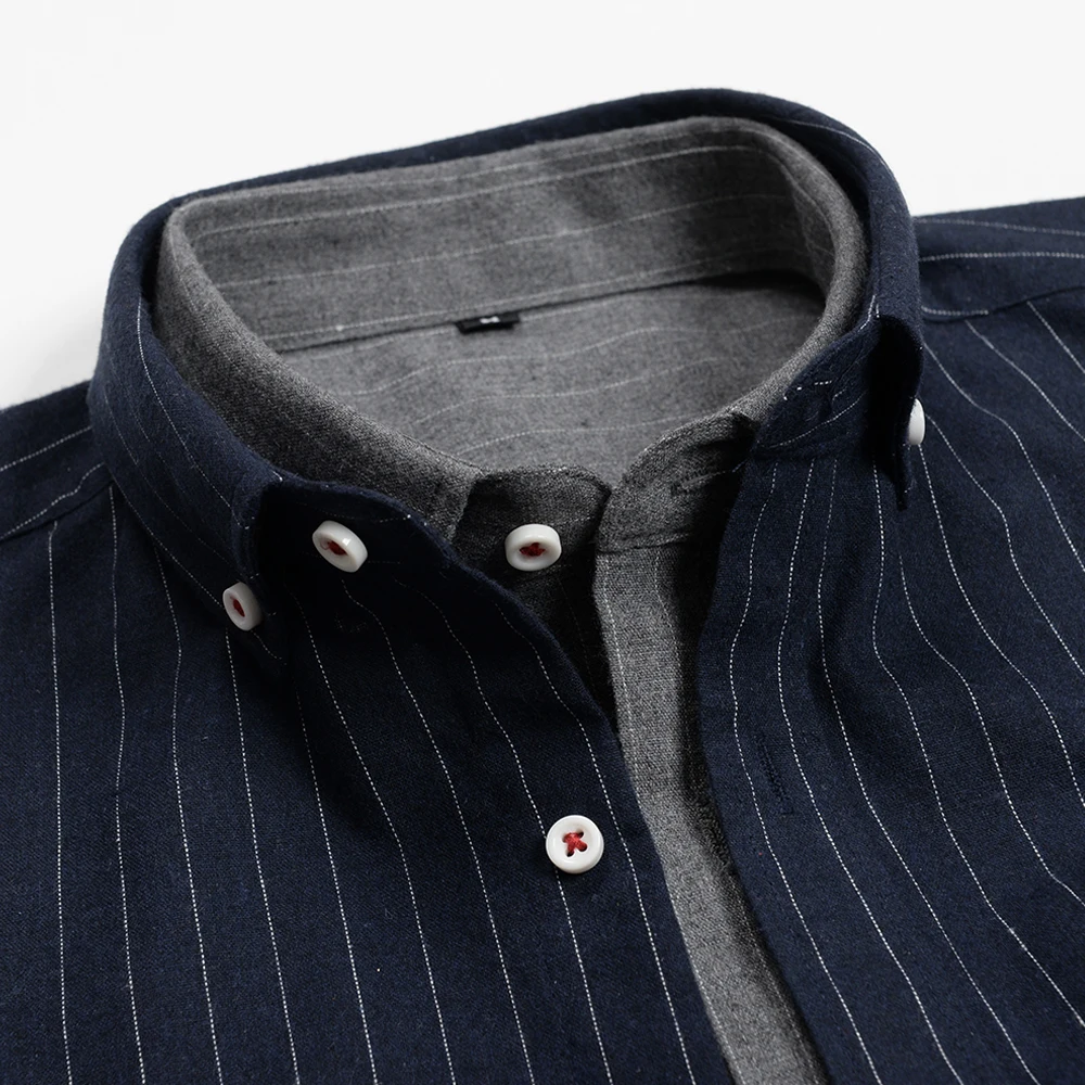 2021 Luren Plus Size Men Striped Casual Long Sleeve Shirt Autumn New Business Fashion Loose Slim Thin Brand Male
2021 Luren Plus Size Men Striped Casual Long Sleeve Shirt Autumn New Business Fashion Loose Slim Thin Brand Male