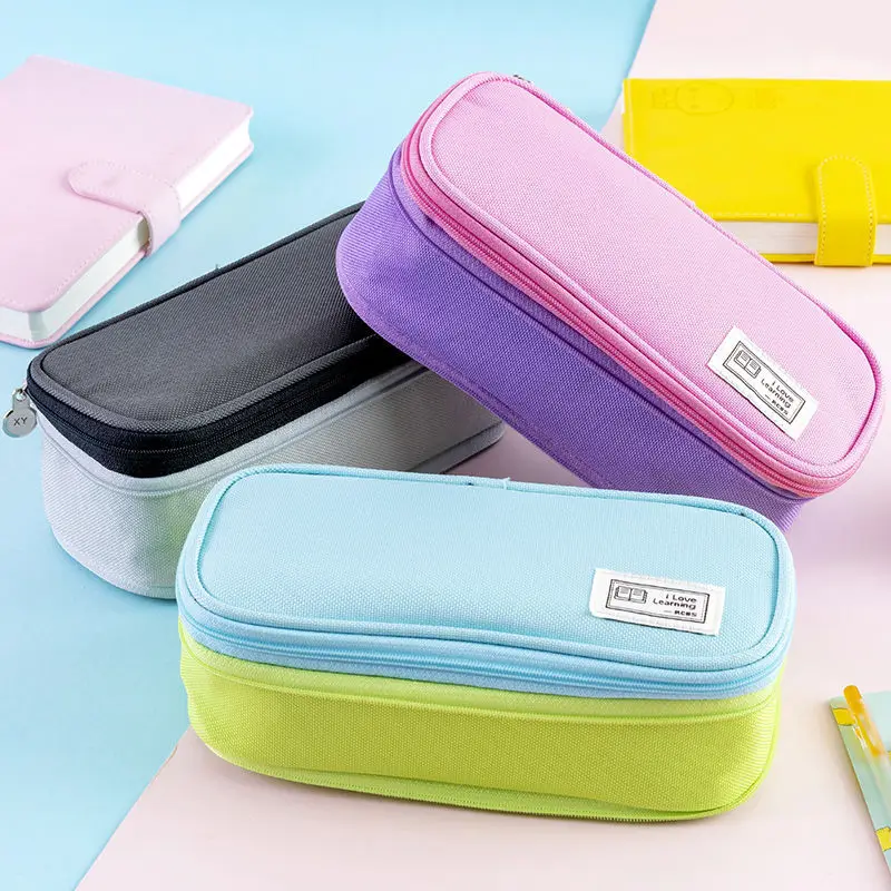 Candy Color Pencil Cases Large Capacity Pen Bag Canvas Kawaii Stationery Box School Supplies Organizer Ruler Pouch MakeUp Bag
Candy Color Pencil Cases Large Capacity Pen Bag Canvas Kawaii Stationery Box School Supplies Organizer Ruler Pouch MakeUp Bag