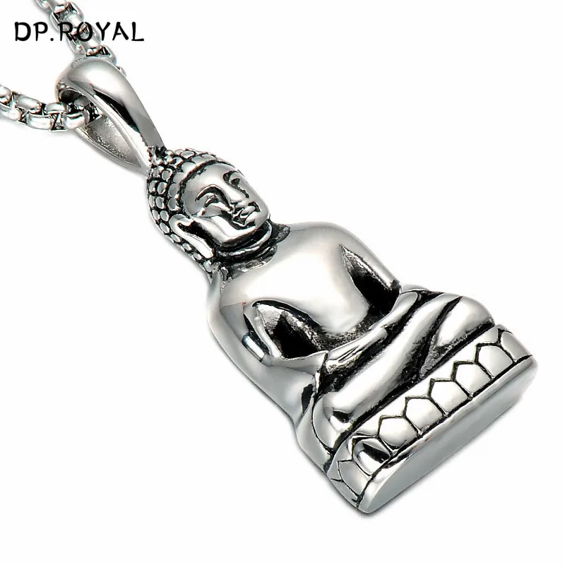 Male's Stainless Steel Buddha Necklace Buddha's Statue Pendant Chain Personality Religious Jewelry Gift
Male's Stainless Steel Buddha Necklace Buddha's Statue Pendant Chain Personality Religious Jewelry Gift