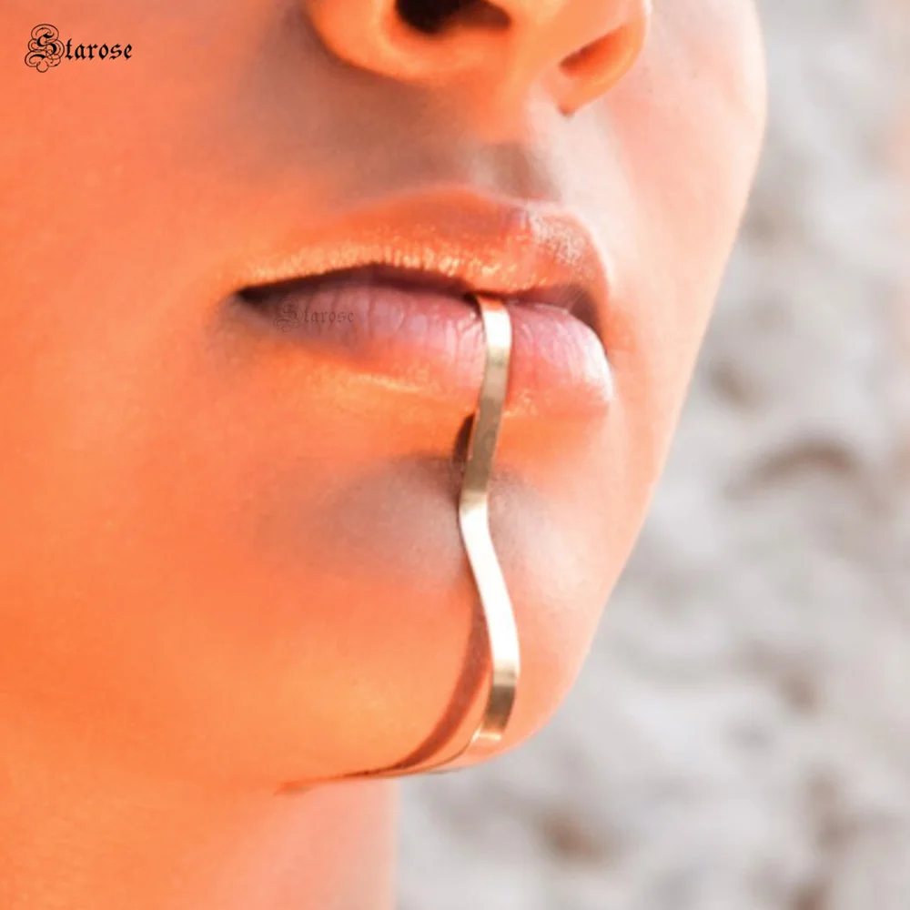 Starose 135mm Fake Lip Chin Cuff Piercing Jewelry Surgical Steel Slice Labret Piercing Jaw Nose Ring Cuffs Helix Clip Earrings
Starose 135mm Fake Lip Chin Cuff Piercing Jewelry Surgical Steel Slice Labret Piercing Jaw Nose Ring Cuffs Helix Clip Earrings