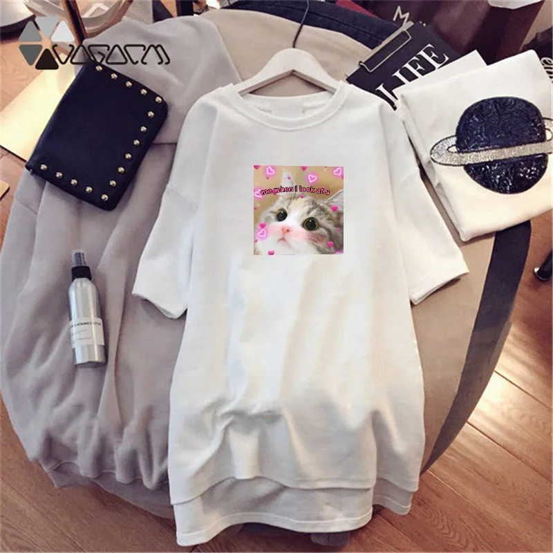 2020 Kawaii Dress Women Summer T-shirt Dresses Oversize Vintage Cartoon Cats Print Party Clothes Casual Vestido Robe
2020 Kawaii Dress Women Summer T-shirt Dresses Oversize Vintage Cartoon Cats Print Party Clothes Casual Vestido Robe