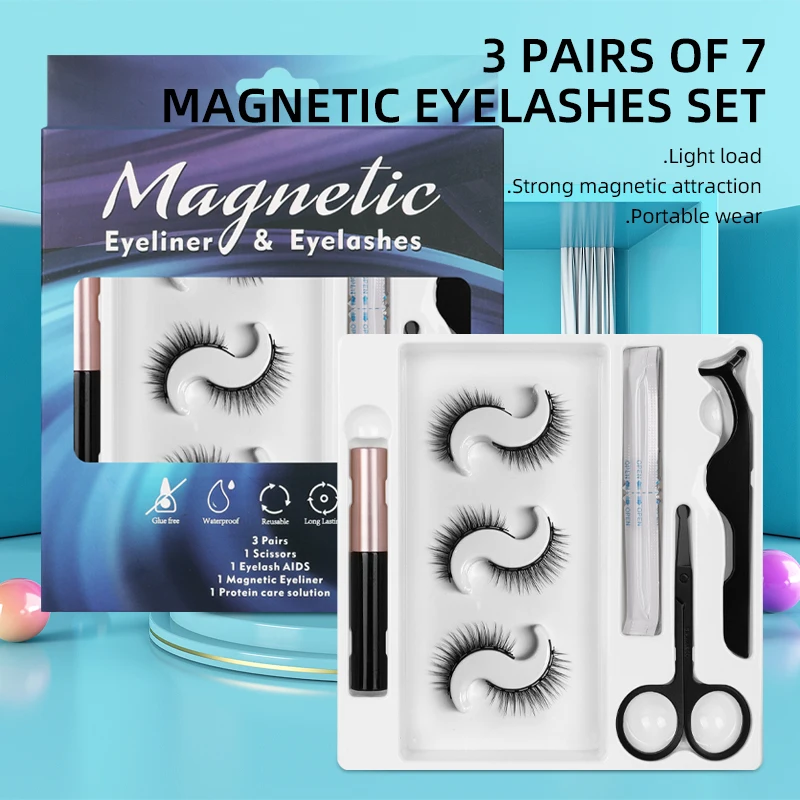 Magnetic Eyelashes 3D Mink Eyelashes Magnetic Eyeliner 7 magnets Lashes Short False Lashes Lasting Handmade Eyelash Makeup Tool
Magnetic Eyelashes 3D Mink Eyelashes Magnetic Eyeliner 7 magnets Lashes Short False Lashes Lasting Handmade Eyelash Makeup Tool