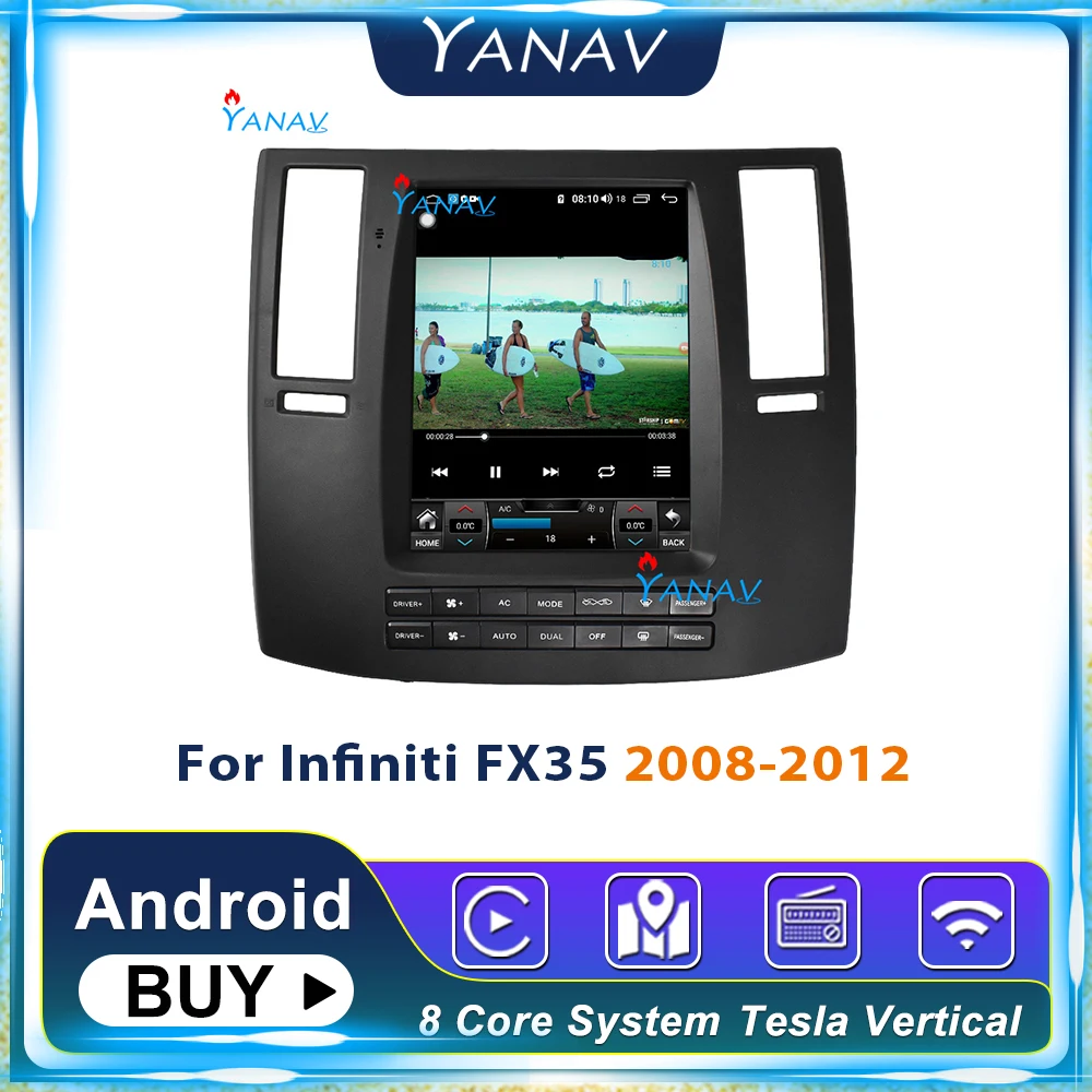 Car stereo CAR GPS navigation For-Infiniti FX35 2008-2012 Car audio radio player Android Tesla style Car multimedia dvd player 
Car stereo CAR GPS navigation For-Infiniti FX35 2008-2012 Car audio radio player Android Tesla style Car multimedia dvd player