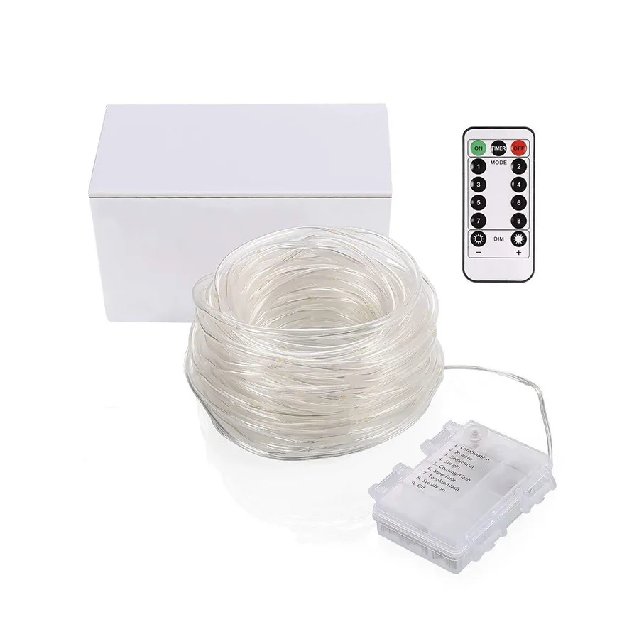 Thrisdar LED Tube Rope Light Battery Operated String Light With Remote Christmas Decoration Fairy Light For Wedding Party Garden
Thrisdar LED Tube Rope Light Battery Operated String Light With Remote Christmas Decoration Fairy Light For Wedding Party Garden