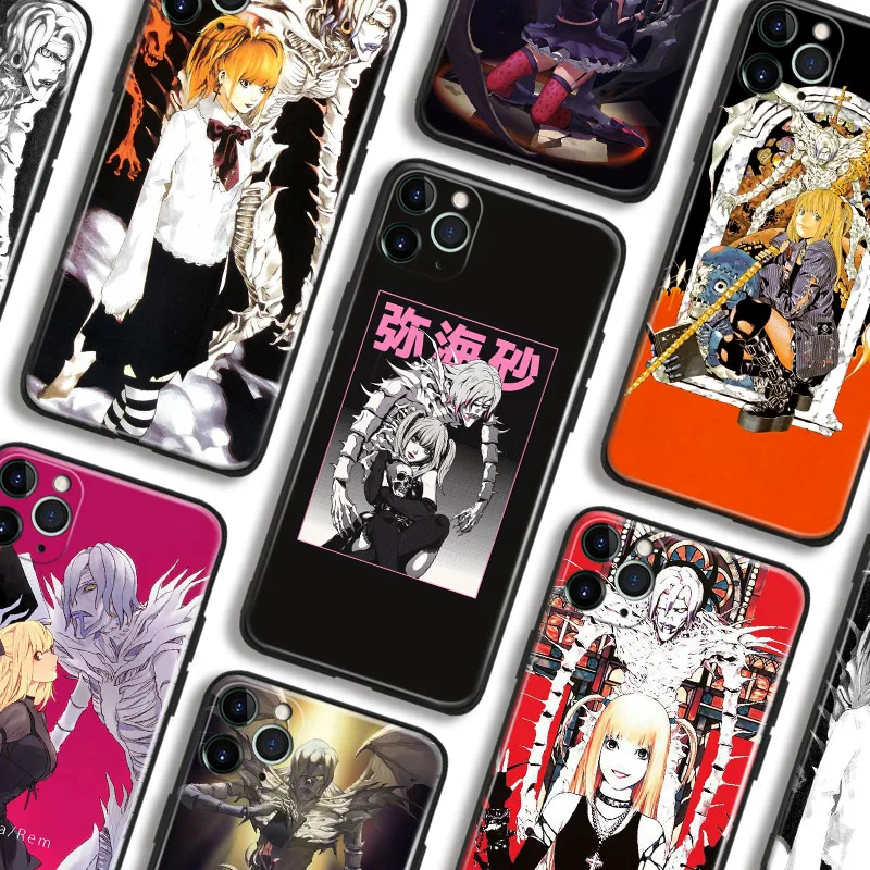 Чехол для телефона Rem and Misa Death Note из аниме iPhone se 6 6s 7 8 plus x xr xs 11 12 13 mini pro max мягкий