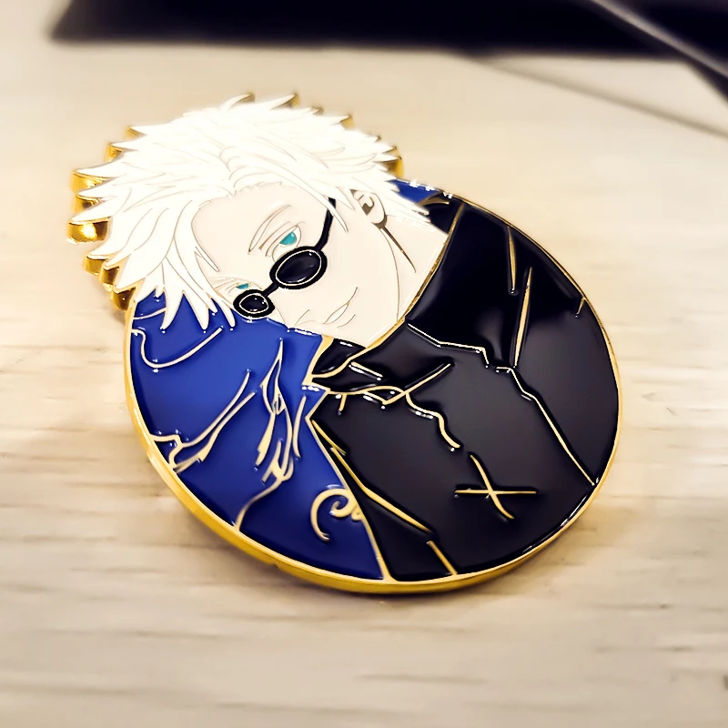 Limited Anime Jujutsu Kaisen Gojo Satoru Metal Badge Brooch Spray Paint Lapel Badges Pin Button Pendant Souvenir Collection Gift
Limited Anime Jujutsu Kaisen Gojo Satoru Metal Badge Brooch Spray Paint Lapel Badges Pin Button Pendant Souvenir Collection Gift