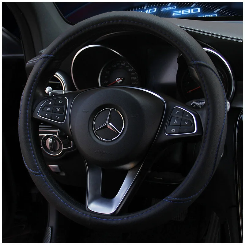 Universal 38cm Steering Wheel Cover Leather Non-slip Wear-resistant Car-styling 15 Inch Cover For Steering Wheel For golf/bmw
Universal 38cm Steering Wheel Cover Leather Non-slip Wear-resistant Car-styling 15 Inch Cover For Steering Wheel For golf/bmw