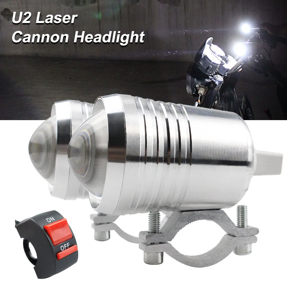 2Pcs 30W LED Spotlights U2 LED Motorcycle Headlight Fog Lamp Hi Lo Beam Waterproof Motorcycle Headlamp 3 Mode with ON/OFF Switch
2Pcs 30W LED Spotlights U2 LED Motorcycle Headlight Fog Lamp Hi Lo Beam Waterproof Motorcycle Headlamp 3 Mode with ON/OFF Switch