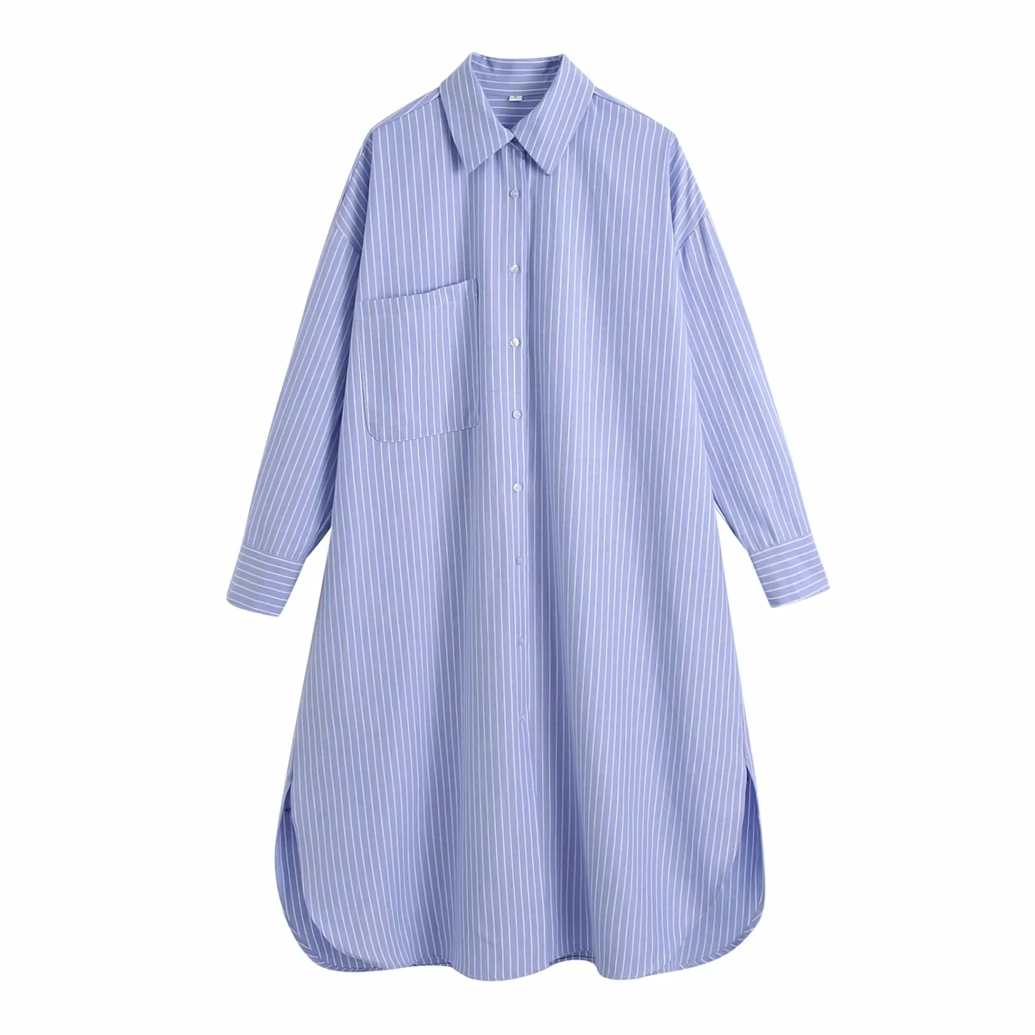 Za 2021 spring Women casual Striped Blouses long Sleeve loose Single-breasted lapel oversize Boyfriend shirt Plus Size Chemise
Za 2021 spring Women casual Striped Blouses long Sleeve loose Single-breasted lapel oversize Boyfriend shirt Plus Size Chemise
