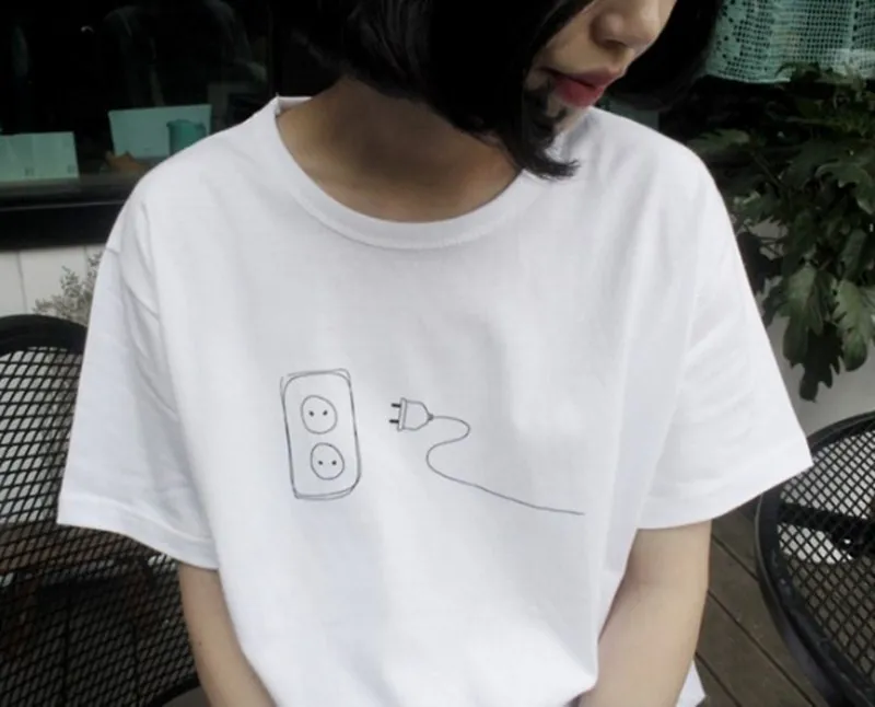 Women Simple Cartoon Harajuku Kawaii Cotton White Hipster Streetwear Tee Letter Slogan Soft Top Aesthetic T-Shirt
Women Simple Cartoon Harajuku Kawaii Cotton White Hipster Streetwear Tee Letter Slogan Soft Top Aesthetic T-Shirt