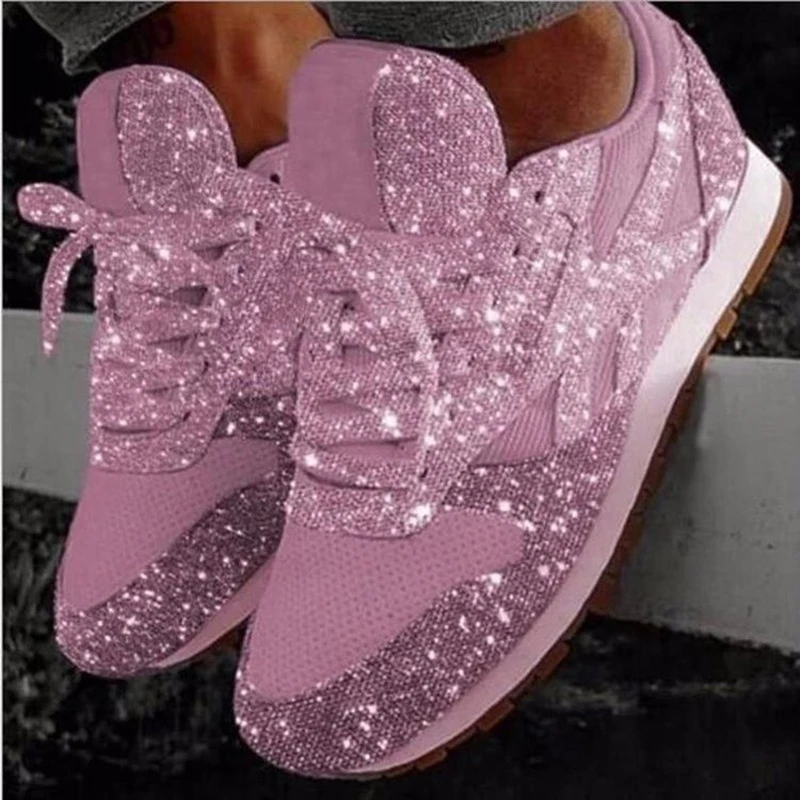 Running Shoes Women Mesh Breathable Casual Shoes Outdoor Walking Sports Shoes Fashion Sequins Lace Up Wedges Platform Sneakers 
Running Shoes Women Mesh Breathable Casual Shoes Outdoor Walking Sports Shoes Fashion Sequins Lace Up Wedges Platform Sneakers