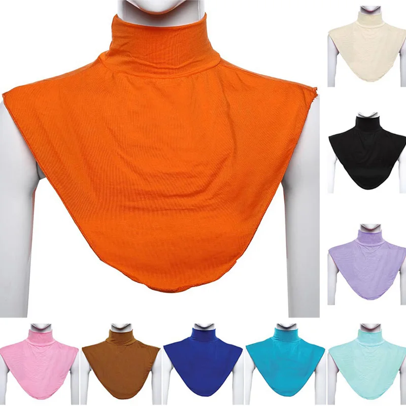 Womens Muslim Modal Fake False Collar Islamic Hijab Extensions Turtleneck High Neck Cover Warmer Bright Solid Color Half Top
Womens Muslim Modal Fake False Collar Islamic Hijab Extensions Turtleneck High Neck Cover Warmer Bright Solid Color Half Top