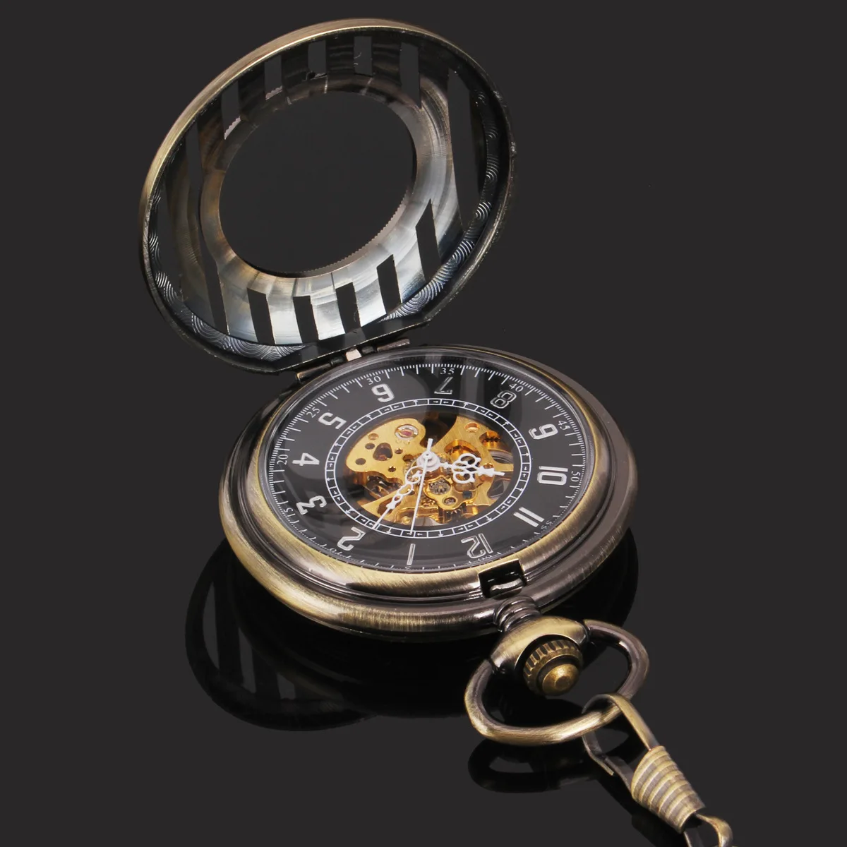 mechanical large pocket watch Necklace mound watch flip magnifying glass
mechanical large pocket watch Necklace mound watch flip magnifying glass