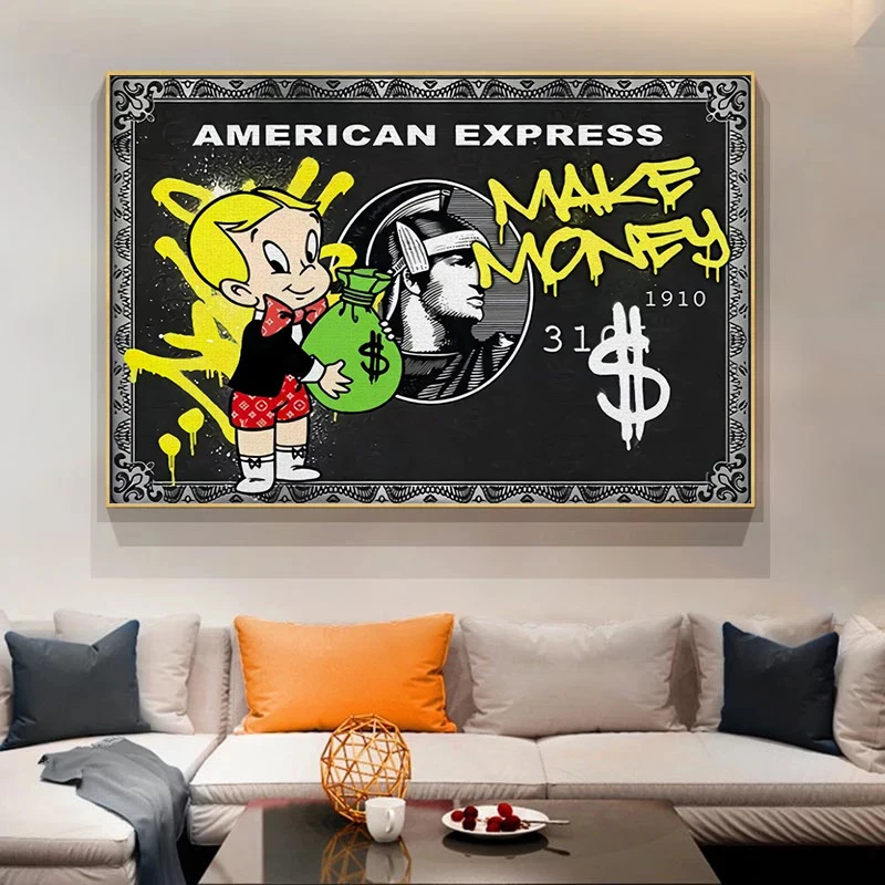 Street Graffiti Art Canvas Painting Alec Millionaire Money Posters Prints Modern Canvas Wall Picture Aesthetic Room Decor
Street Graffiti Art Canvas Painting Alec Millionaire Money Posters Prints Modern Canvas Wall Picture Aesthetic Room Decor