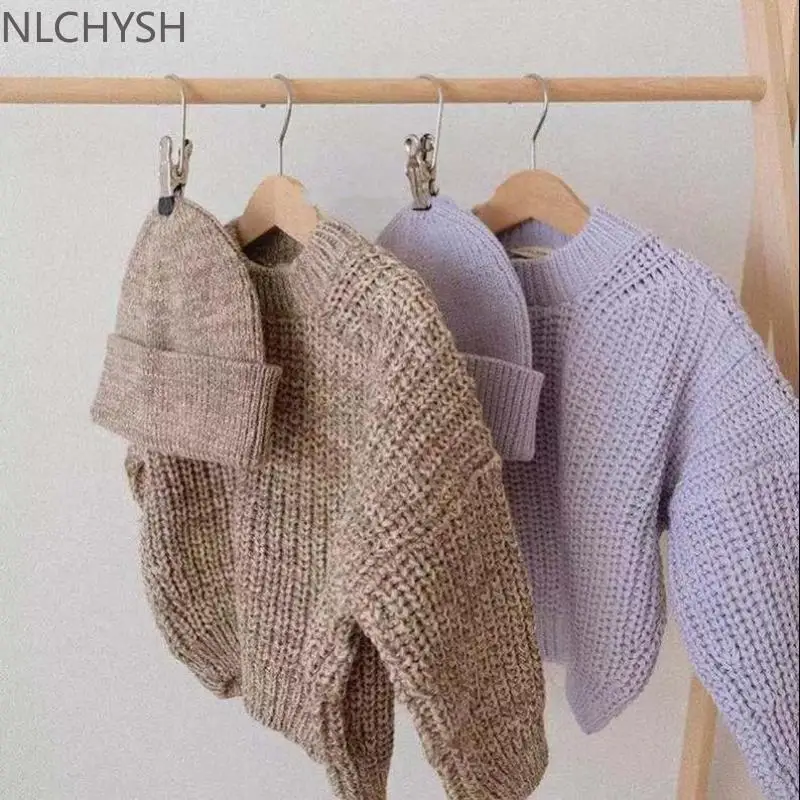 2021 Autumn New Baby Girl Knit Sweater Fashion Long Sleeve Loose Sweater For Baby Boy Knitted Tops Casual Kids Sweater
2021 Autumn New Baby Girl Knit Sweater Fashion Long Sleeve Loose Sweater For Baby Boy Knitted Tops Casual Kids Sweater