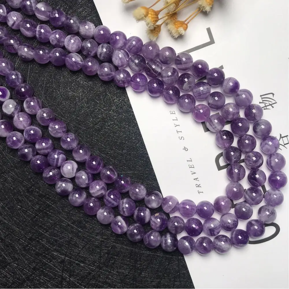Wholesale High quality Dream purple natural Stone 4mm 6mm 8mm 10mm Beads Pick Size Loose Bead For Making DIY bracelets Jewelry
Wholesale High quality Dream purple natural Stone 4mm 6mm 8mm 10mm Beads Pick Size Loose Bead For Making DIY bracelets Jewelry