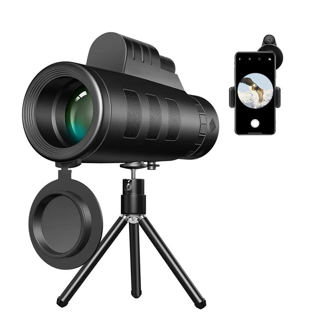 40*60 Powerful Monocular Telescope , Optional Tripod and Smartphone Holder, Suitable for Hiking and Camping Telescopio
40*60 Powerful Monocular Telescope , Optional Tripod and Smartphone Holder, Suitable for Hiking and Camping Telescopio