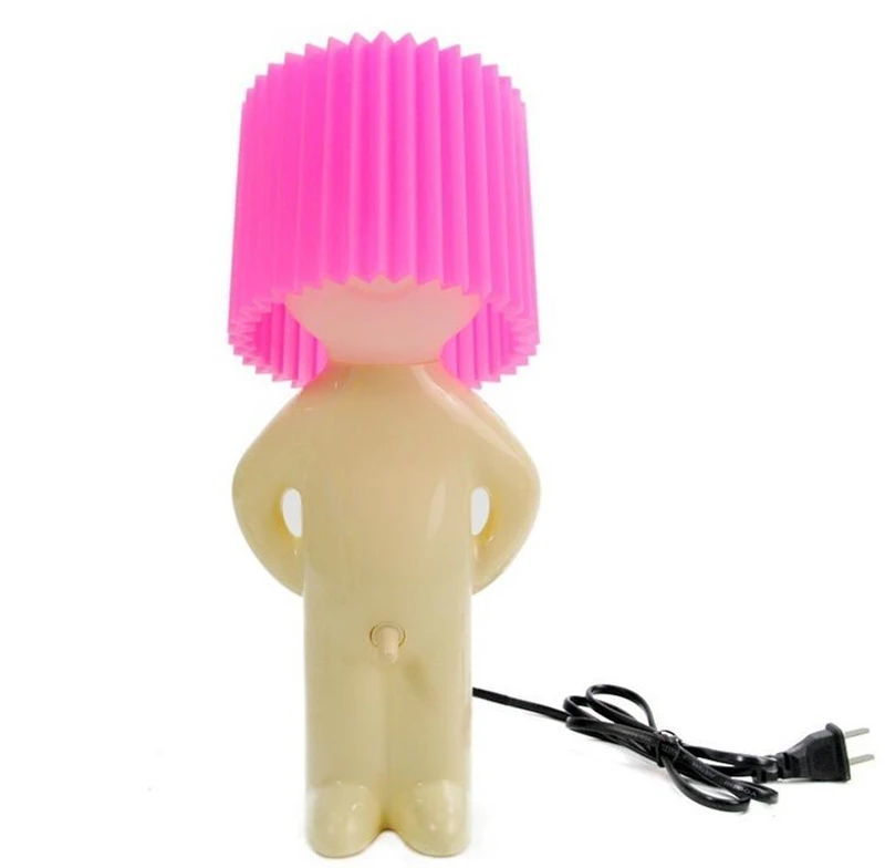 

Naughty boy Mr.P a little shy man creative lamp night lights bedroom Table Lamp for home decoration Couple nice gift party favor