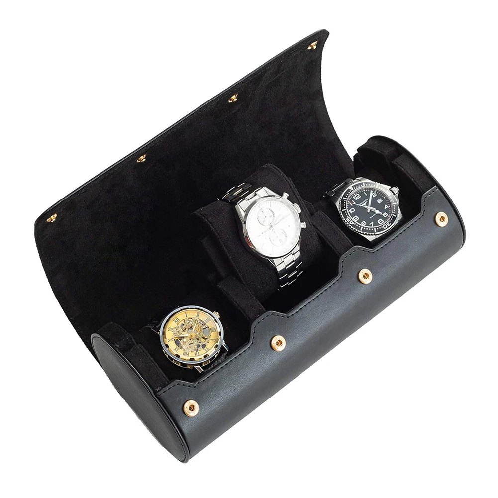 Portable 3 Slots Travel Business Watch Storage Case Chic Leather Display Vintage Watches Holder Box Organizers for Gift
Portable 3 Slots Travel Business Watch Storage Case Chic Leather Display Vintage Watches Holder Box Organizers for Gift