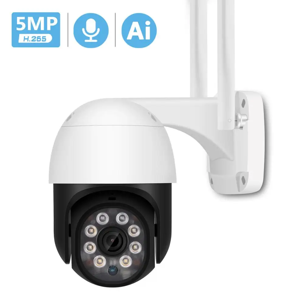 5MP PTZ Wifi Camera IP Outdoor Ai Human Detect Audio 1080P FHD IP Camera Color Night Vision 3MP Wifi Security CCTV Camera ONVIF
5MP PTZ Wifi Camera IP Outdoor Ai Human Detect Audio 1080P FHD IP Camera Color Night Vision 3MP Wifi Security CCTV Camera ONVIF