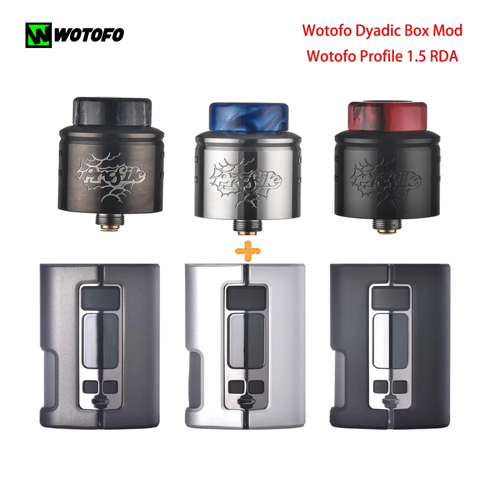 Оригинальный боксмод Wotofo Dyadic мощный аккумулятор No18650 сквонк мод с профиля бак для