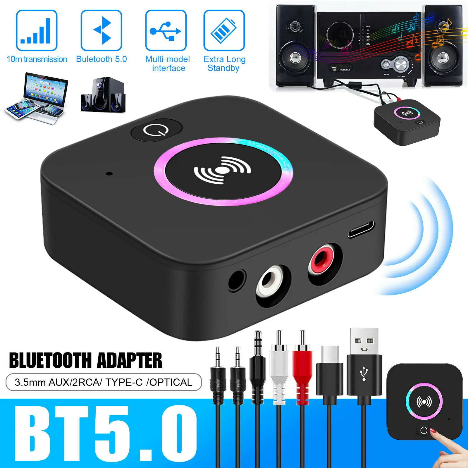 Bluetooth-передатчик 2 в 1, Bluetooth-приемник, беспроводной Bluetooth 5,0, TF-карта, стерео аудио, AUX, Bluetooth, аудио адаптер для автомобиля, дома, ТВ
Bluetooth-передатчик 2 в 1, Bluetooth-приемник, беспроводной Bluetooth 5,0, TF-карта, стерео аудио, AUX, Bluetooth, аудио адаптер для автомобиля, дома, ТВ