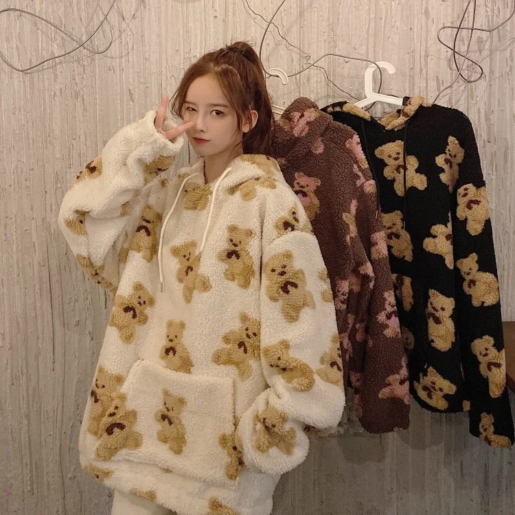 College wind small woolen cute bear lady hoodie loose plus velvet kawaii sweatshirt plus size women's blouse super Dalian hoodie
College wind small woolen cute bear lady hoodie loose plus velvet kawaii sweatshirt plus size women's blouse super Dalian hoodie