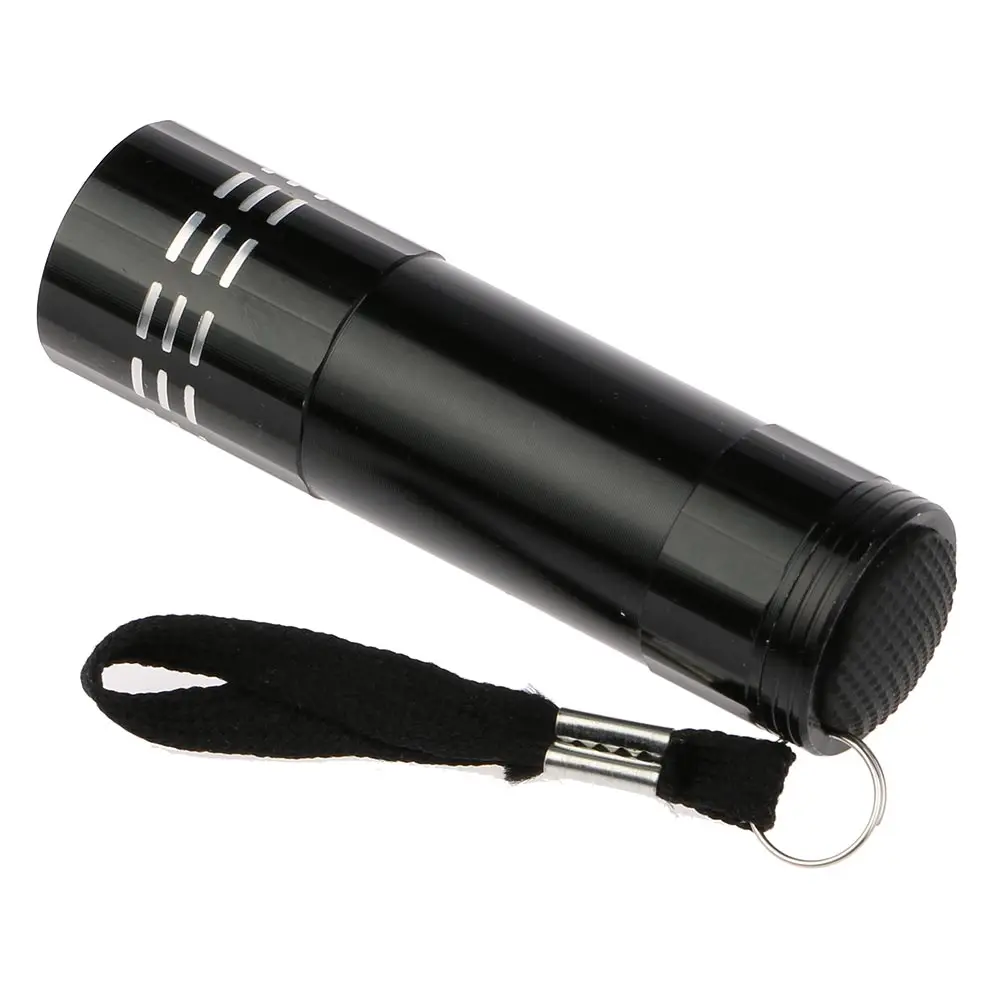 9 LED UV Torch Pen Torch Flash Light Mini Black 9LED High Quality Aluminum Alloy Bright 84*23mm
9 LED UV Torch Pen Torch Flash Light Mini Black 9LED High Quality Aluminum Alloy Bright 84*23mm