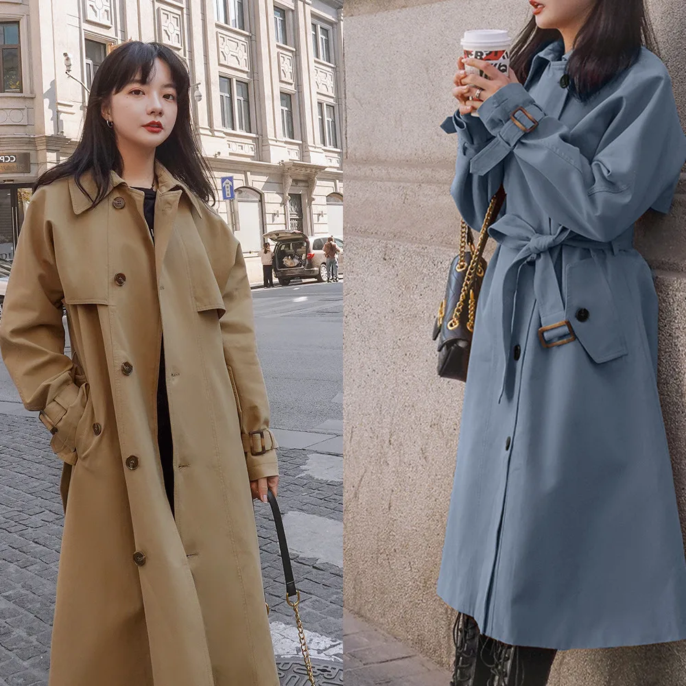 Autumn-Winter Fashion 2020 New Ladies Mid-length Trench Coat Single-breasted Size Lapel Belt Women Windbreaker
Autumn-Winter Fashion 2020 New Ladies Mid-length Trench Coat Single-breasted Size Lapel Belt Women Windbreaker