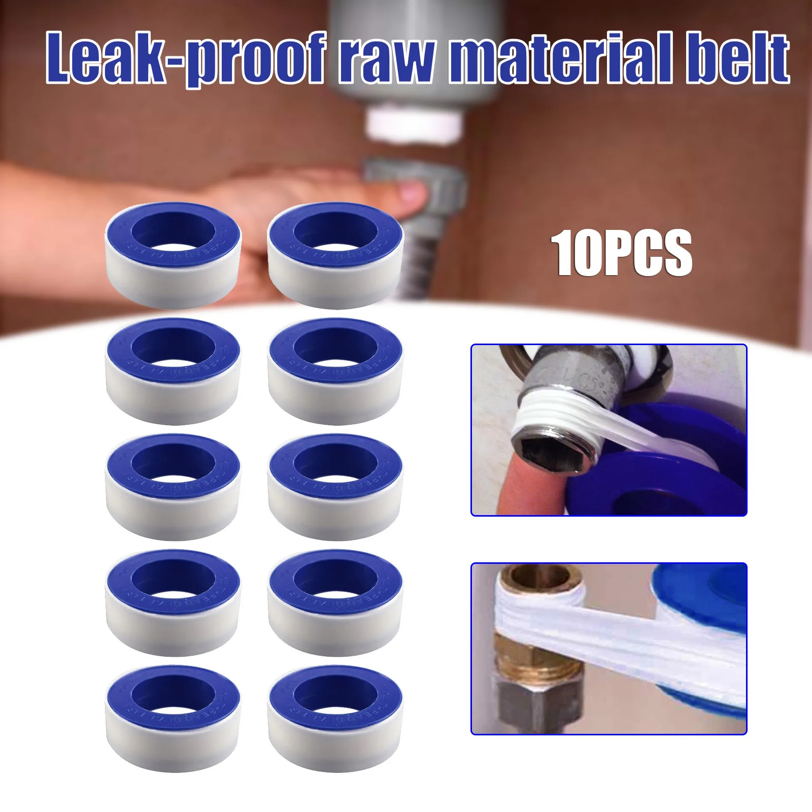 Leak Proof and Waterproof Sealing Belt Plumbing Joint Plumber Thread Sealing Tape Gas Water Tape Waterproof Engineering PI669
Leak Proof and Waterproof Sealing Belt Plumbing Joint Plumber Thread Sealing Tape Gas Water Tape Waterproof Engineering PI669