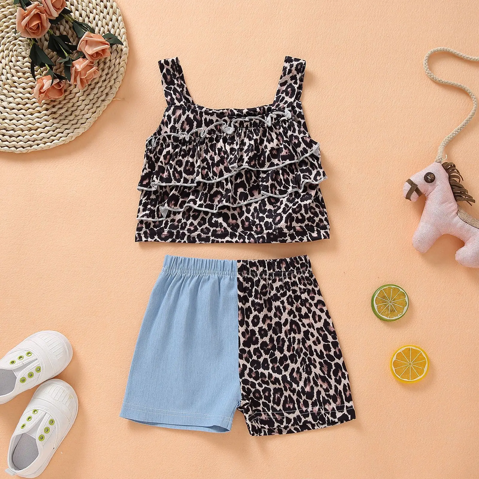 Newborn Baby Girls Clothes Set Summer Leopard-print Top + Shorts 2pcs Toddler New Fashion Kids Outfits Cotton Baby Tracksuit Set
Newborn Baby Girls Clothes Set Summer Leopard-print Top + Shorts 2pcs Toddler New Fashion Kids Outfits Cotton Baby Tracksuit Set