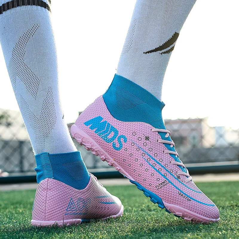 Indoor Soccer Shoes Men High Top Training Sneakers Soccer Cleats Mens Original Turf Football Shoes Kids Football Boots Futsal
Indoor Soccer Shoes Men High Top Training Sneakers Soccer Cleats Mens Original Turf Football Shoes Kids Football Boots Futsal