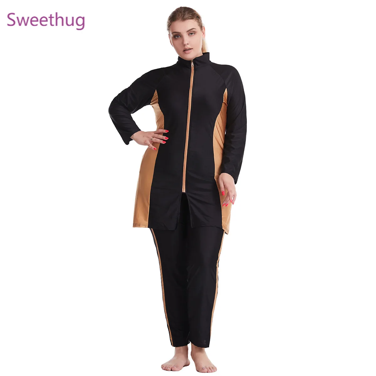 Muslim 3PCS Full Cover Swimsuits Modest Women Swimwear Bathing Beach Wear Hijab Tops Pants Long Sleeve Plus Size 5XL 6XL
Muslim 3PCS Full Cover Swimsuits Modest Women Swimwear Bathing Beach Wear Hijab Tops Pants Long Sleeve Plus Size 5XL 6XL