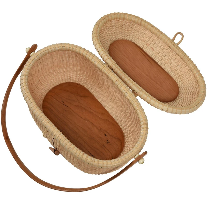 Wicker Willow Picnic Basket Shopping Vintage Basket with Lid and for Camping for Shopping
Wicker Willow Picnic Basket Shopping Vintage Basket with Lid and for Camping for Shopping