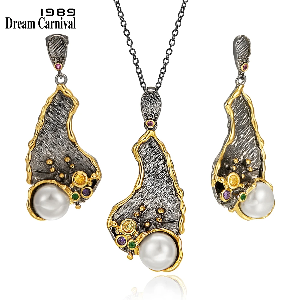 Женские серьги с подвеской DreamCarnival1989 оригинальное ожерелье искусственным