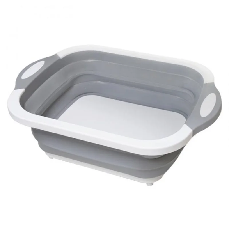 Multifunction Collapsible Cutting Board Drain Basket Vegetable Basin Portable Tub For Kitchen Fruit Vegetable Washing
Multifunction Collapsible Cutting Board Drain Basket Vegetable Basin Portable Tub For Kitchen Fruit Vegetable Washing