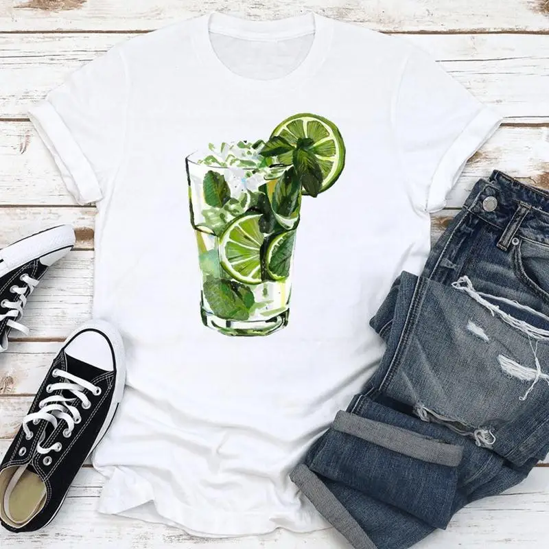 Summer Juice Printing Holiday Fashion Summer Short Sleeve Women Clothes Print Cartoon Tshirt Female Tee Top Graphic T-shirt
Summer Juice Printing Holiday Fashion Summer Short Sleeve Women Clothes Print Cartoon Tshirt Female Tee Top Graphic T-shirt