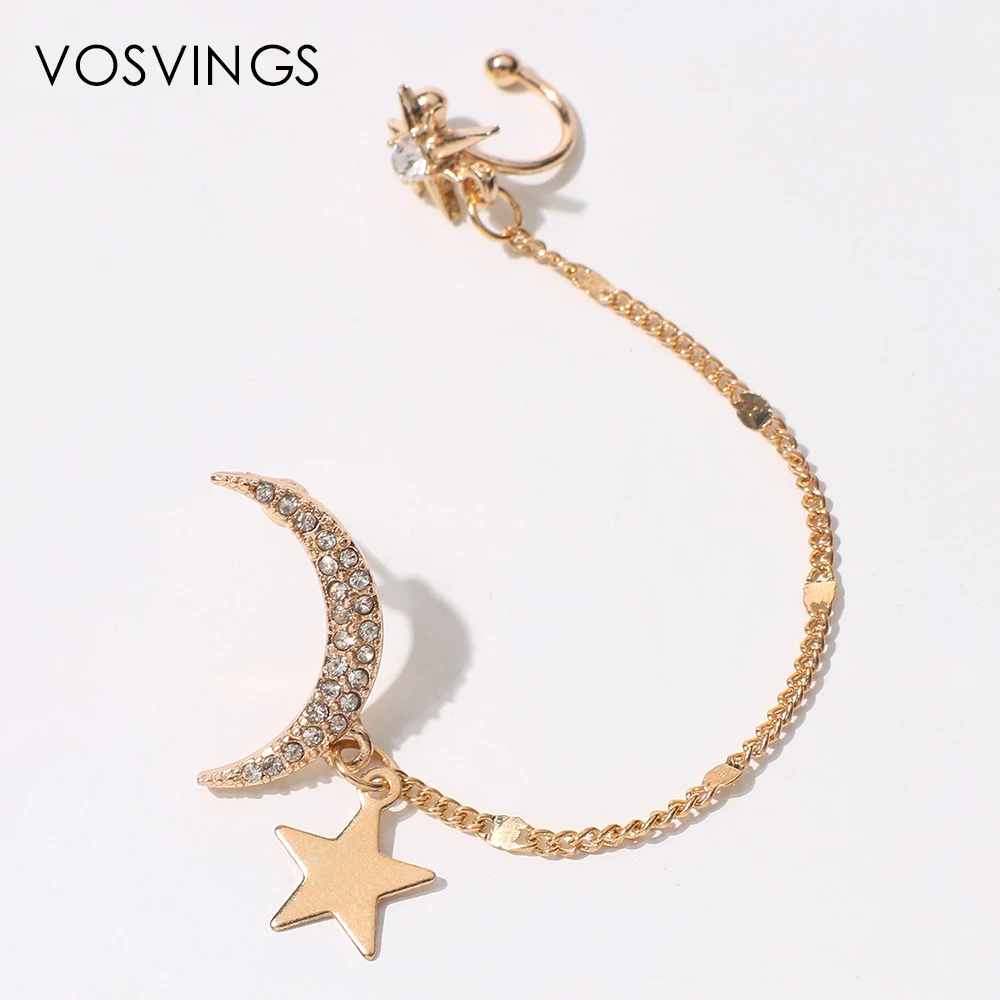 VOSVINGS Clip On Earrings for Women Moon Star with Crystal Earrings 2020 Piercing Jewelry Ear Cuff Accessories Drop Shipping
VOSVINGS Clip On Earrings for Women Moon Star with Crystal Earrings 2020 Piercing Jewelry Ear Cuff Accessories Drop Shipping