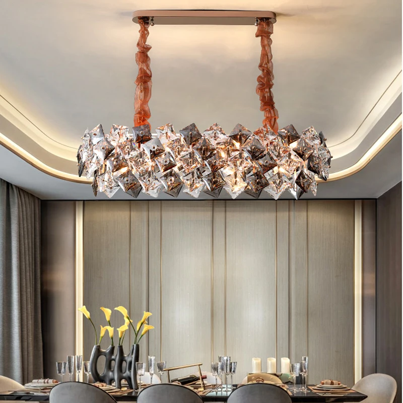 Modern Luxury Lustre Crystal Led Pendant Lights Living Room Led Pendant Lamp Dining Room Drop Light Bedroom Suspension Luminaire
Modern Luxury Lustre Crystal Led Pendant Lights Living Room Led Pendant Lamp Dining Room Drop Light Bedroom Suspension Luminaire
