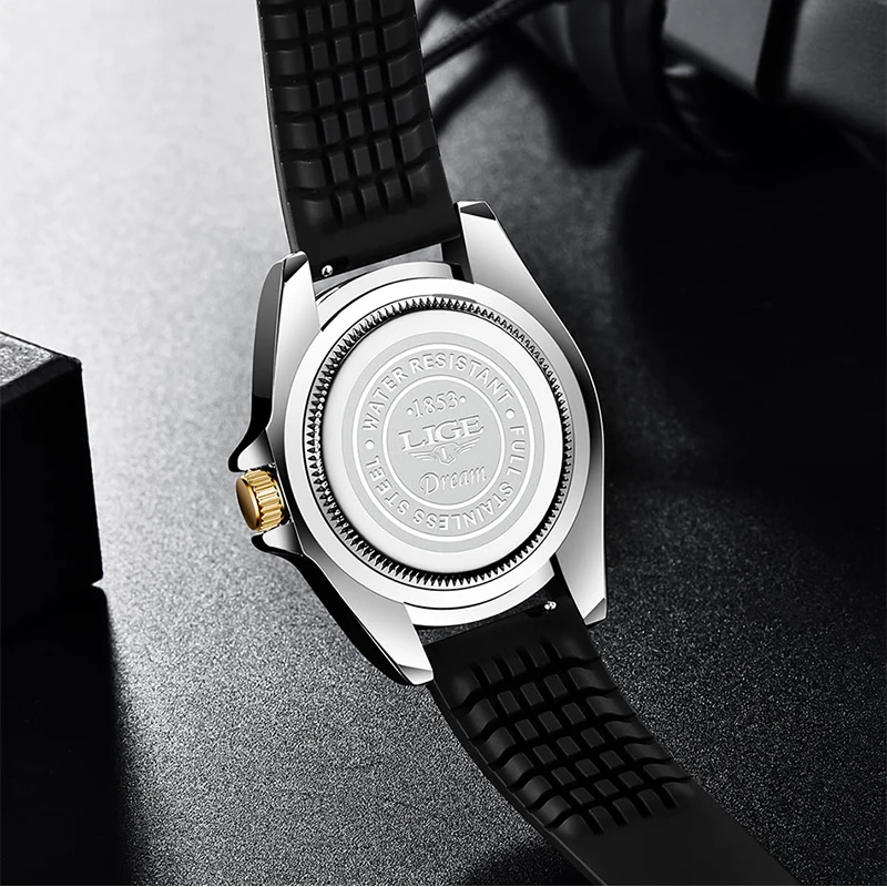LIGE New Mens Watches Man Silicone Strap Waterproof Watch for Men Top Brand Luxury Sport Men Quartz Wristwatch Relogio Masculino
LIGE New Mens Watches Man Silicone Strap Waterproof Watch for Men Top Brand Luxury Sport Men Quartz Wristwatch Relogio Masculino