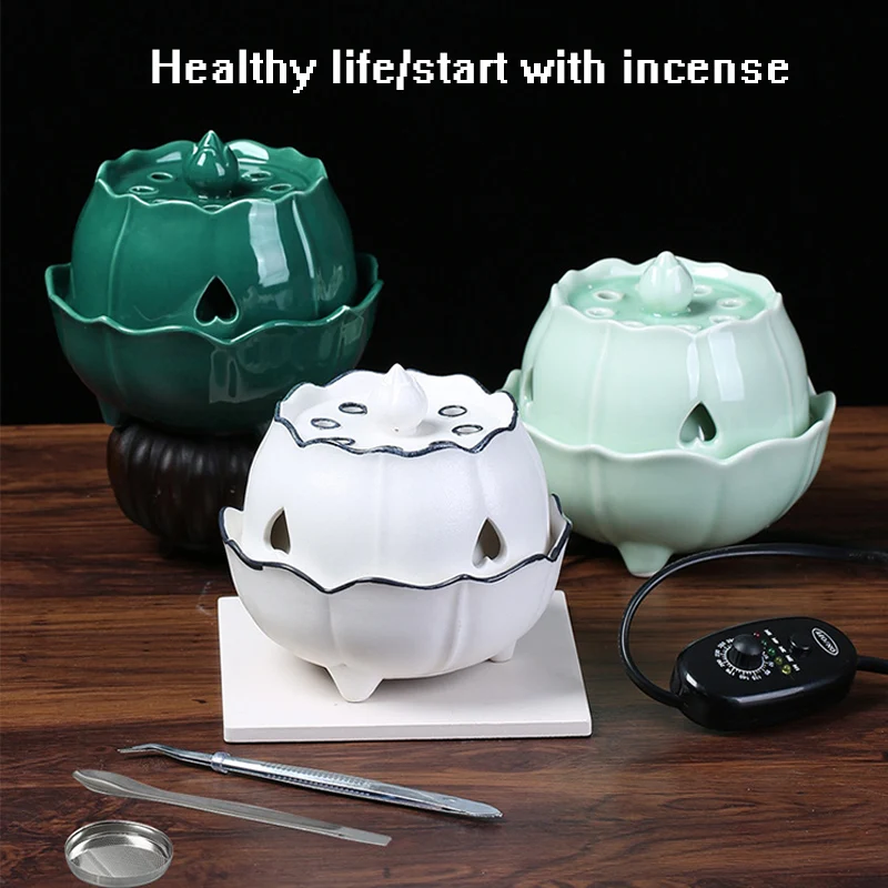Electric Aroma Diffuser Timing Switch Bakhoor Incense Burner Essential Oil Diffuser Cone Incense Holder Muslim Home Decoration
Electric Aroma Diffuser Timing Switch Bakhoor Incense Burner Essential Oil Diffuser Cone Incense Holder Muslim Home Decoration