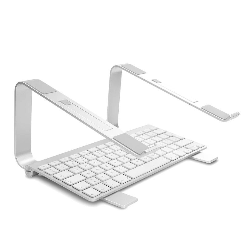 

Aluminum Laptop Stand for Desk Compatible for Mac MacBook Pro Air Apple Notebook, Portable Holder Ergonomic Elevator Metal Riser